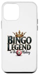 Coque pour iPhone 12 mini Champion de bingo couronné Bingo Legend