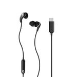 Skullcandy Set USB-C In-Ear Wired Earbuds, Microphone, Works with Android Laptop - Black