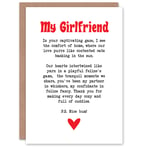 Greeting Card Love Poem Cat Lover Girlfriend Romantic Poetry Valentine's Day