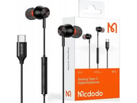 Mcdodo Hp-3490 In-Ear, Wired Headphones, Usb-C (Black)