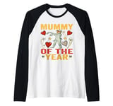 Mummy of the Year Funny mummified Mother Halloween Costume Raglan Baseball Tee