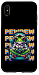 iPhone XS Max Cute Gaming Frog Pew Video Game Graphic Men Boys Kids Women Case