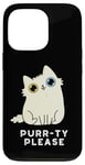 iPhone 13 Pro Purr-ty Please Funny Cat Pun Case