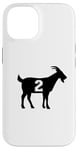 Coque pour iPhone 14 Chèvre 2 G.O.A.T. Numéro 2 Chèvre