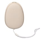 2 In 1 Electric Hand Space Capsule Power Bank Electronic Hand Heater Beige