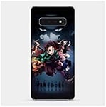 Black Manga Demon Slayer Case for Samsung Galaxy S10