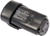 Kompatibelt med Black & Decker BDCDMT112, 12V, 2000 mAh