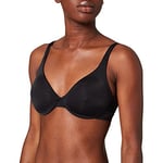 DIM Soutien-Gorge Femme Corbeille avec Armatures Invisifree x1, Noir, 85B