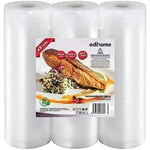 Edihome, Sac Sous Vide Alimentaire, 3 Rouleau, 20x300cm, Sachet, sans BPA, Sous Videuse Alimentaire, Conservation, pour le Cuisine, Plastique (20x300cm)