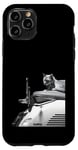 Coque pour iPhone 11 Pro Chat assis sur la moto Hasselblad 501cm 907x et x2d