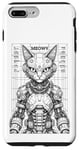 Coque pour iPhone 7 Plus/8 Plus Cyberpunk Chat Robot Android Cyborg Futuriste Feline Kitty