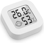 Mini Thermomètre Hygromètre Intérieur Digital À Haute Précision,Moniteur De Température Et Humidimètre,Thermo Hygromètre Indicateur Du Niveau De Confort