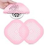 Flintronic 2 Pcs Protection de Drain de Silicone, Filtre Evier avec Ventouse, Filtre de Couverture de Drain de Baignoire, Filtre À Cheveux et Saletés Anti-Colmatage pour Évier de Douche Baignoire