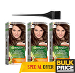 Garnier Color Naturals 5 Brun Clair Teinture Cheveux 3-Pack