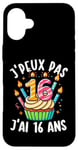 Coque pour iPhone 16 Plus Je Peux Pas J'ai 16 Ans Anniversaire Citation Humour Drole