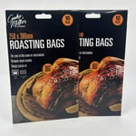 2x 10 Large Roasting Bags Microwave Oven Safe Cooking Chicken Turkey Meat Fish