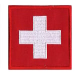 Ecusson Suisse badge patche patch Switzerland 54 x 54 mm à coudre brodé