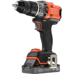 Black+decker Perceuse Visseuse à Percussion Éco-Responsable 18V Brushless - 2 Batteries 2Ah – En Mallette - BLD683D2XK-QW