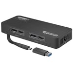 Plugable Technologies 4K DisplayPort and HDMI Dual Monitor Adapter for USB 3....