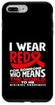 Coque pour iPhone 7 Plus/8 Plus « I Wear Red For Someone Who Means The World HIV AIDS »