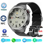 2024 Mens Smart Watches Health Monitor Bluetooth Call NFC GPS Tracker Waterproof