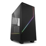 Boitier PC Moyen Tour ATX Sharkoon RGB Flow RGB avec panneau vitré - Noir