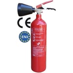 Materiel Incendie Extincteur CO2 capacité  2 Kg avec support de fixation Norme CERef: 005781