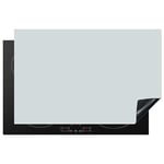 KitchenYeah© Protege Plaque Tapis Pour Induction 81x52 cm Deco Cuisine Protection Vitrocéramique Pour Cuisiniere Argent - Gris - Métal - Clair - 81x52 cm