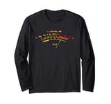 Retro Volume Audio VU Meter For The Vintage Music Lover Long Sleeve T-Shirt