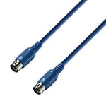Adam Hall Cables 3 STAR MIDI 0300 BLU - Câble MIDI 3 m bleu