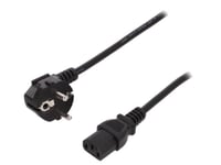 Cable alimentation angulaire vers C13 femelle 750mm