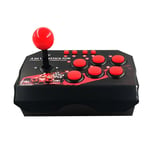 Joystick De Jeu Filaire Usb 4 En 1, Station D'arcade Rétro, Console De Jeux Turbo, Contrôleur De Combat À Bascule Pour Ps3, Switch, Pc, Android Tv