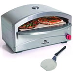 Barbecue gaz four a pizza 4,8 kW KEMPER cuisson sur pierre réfractaire 400°C en 5 mn INOX Allumage piezo