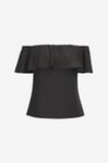 Vila - Topp viRasha Off Shoulder Top - Svart