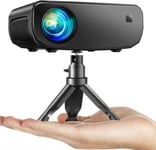 Projecteur, 2024 Wifi Mini Projecteur Full Hd 1080P, 18000 Lux Projecteur Portable Compatible Avec Ios/Android/Smartphone/Tablet/Pc/Tv Stick/Usb (Trépied Inclus)