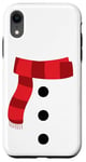 Coque pour iPhone XR Joli costume de bonhomme de neige blanc pour enfants et tout-petits