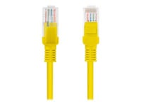 Lanberg - Patch-Kabel - Rj-45 (Hane) Till Rj-45 (Hane) - 50 Cm - Utp - Cat 5E - Tvinnad - Ral 1028, Gul