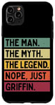 iPhone 11 Pro Max The Man The Myth The Legend NOPE Just Griffin Funny Quote Case