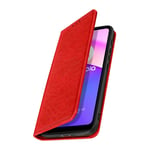 Folio Case for Motorola Moto E20 / E30 / E40 Video Stand - Red