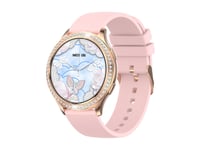 Eko Montre Connectée 5.2 avec Anti-vol et Bracelet Silicone Rose