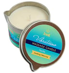 VIBRATISSIMO Bougie de massage Vanille 100ml I Bougie parfumée à la vanille I Bougie détente I Matières premières naturelles & huile de coco I Convient aux peaux sensibles I Massage candle