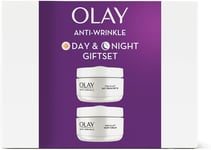 Olay Skincare Gift Set: Anti Wrinkle SPF 15 Face Moisturiser + Night Cream with