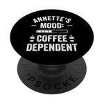 ANNETTE Personalized Cute Coffee Girls ANNETTE Name PopSockets Adhesive PopGrip