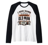 grumpy old mens men women apparel birthdays holidays Raglan Baseball Tee