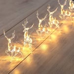 Julstjärnor i ren bomull 10 LED-lampor Sovrumsdekorationer Vattentäta inomhus-fairylights