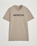 Moncler Lettering Logo T-Shirt Beige