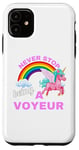 iPhone 11 Fun Graphic-Never Stop Being A Voyeur Case