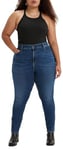 Levi's Women's Plus Size 721 High Rise Skinny Jeans, Blue Wave Dark Plus, 20 Short