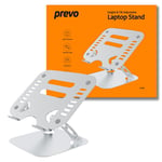 PREVO Prevo Aluminium Alloy Laptop Stand, Fit Devices from 11 to 17 Inches, Non-Slip Silicone, Height and