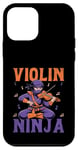 Coque pour iPhone 12 mini Violon Ninja Violoniste Musicien Instrument Fiddle